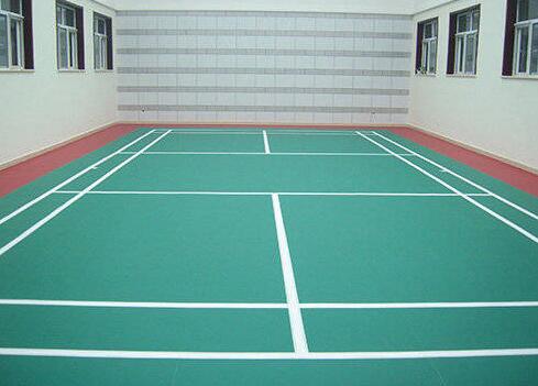 標(biāo)準(zhǔn)羽毛球場(chǎng)是如何劃線的？來(lái)看看安康球場(chǎng)地坪劃線施工是怎么做的